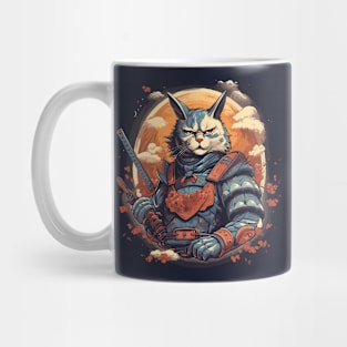 Samurai Kitty Cat Mug